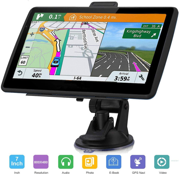 GPS Navigation for Car,Truck,7 Inch HD Touch with Voice Turn Direction Guidance,Support Speed and Red Light Warning Pre-Installed US, Mexico,Canada + South America Maps